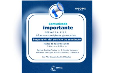 Suspensión del servicio de acueducto