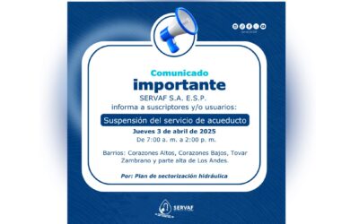 Suspensión del servicio de acueducto