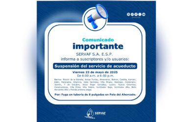 Suspensión del servicio de acueducto
