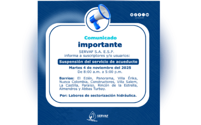 Suspensión del servicio de acueducto