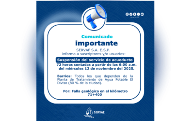 Suspensión del servicio de acueducto