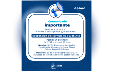 Suspensión del servicio de acueducto
