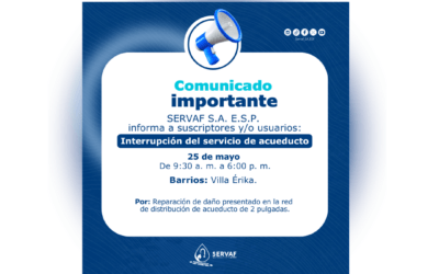 INTERRUPCIÓN TEMPORAL DEL SERVICIO DE ACUEDUCTO FLORENCIA – CQTÁ. 