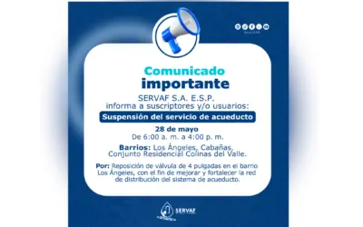 SUSPENSIÓN TEMPORAL DEL SERVICIO DE ACUEDUCTO FLORENCIA – CQTÁ. 
