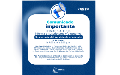 SUSPENSIÓN TEMPORAL DEL SERVICIO DE ACUEDUCTO FLORENCIA – CQTÁ. 