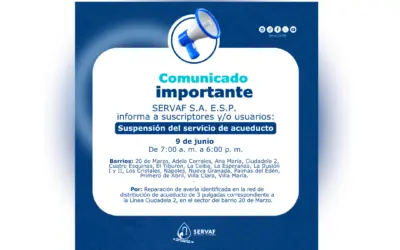SUSPENSIÓN TEMPORAL DEL SERVICIO DE ACUEDUCTO FLORENCIA – CQTÁ. 