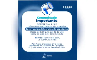 INTERRUPCIÓN TEMPORAL DEL SERVICIO DE ACUEDUCTO FLORENCIA – CQTÁ.